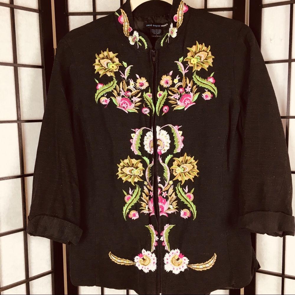 St. Tropez West silk top L   (A7)